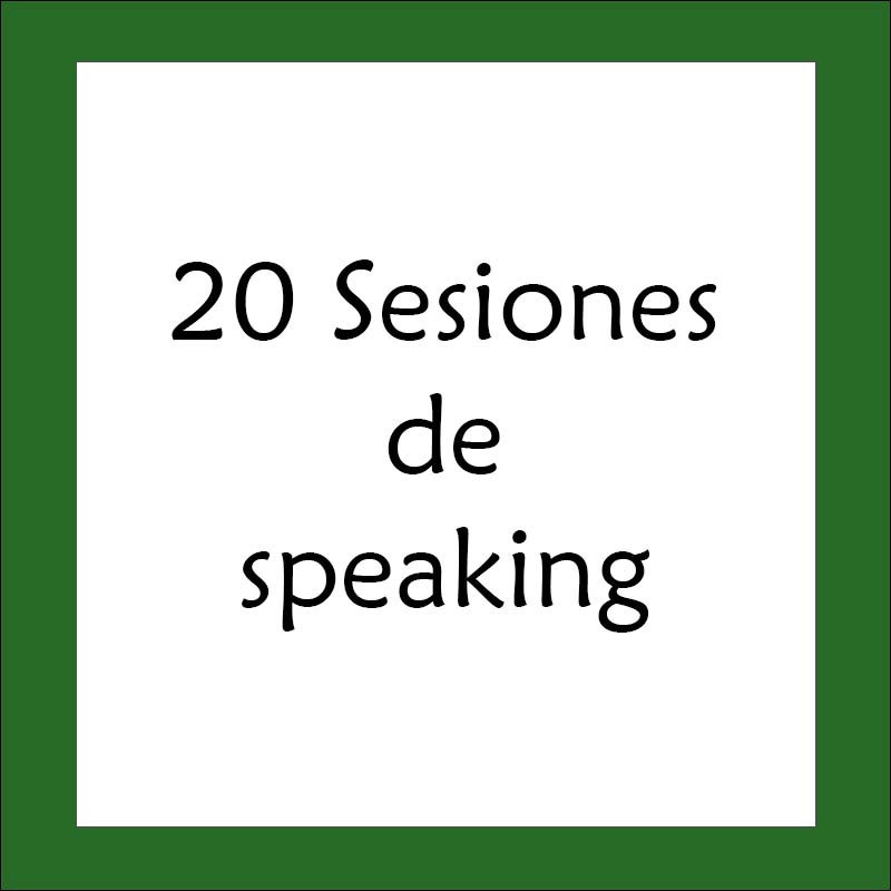 Bono de 20 sesiones de speaking